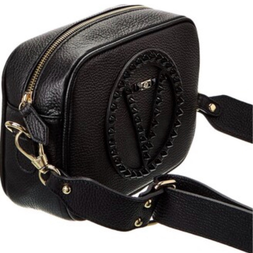 Valentino Black Bag with Gold Zipper